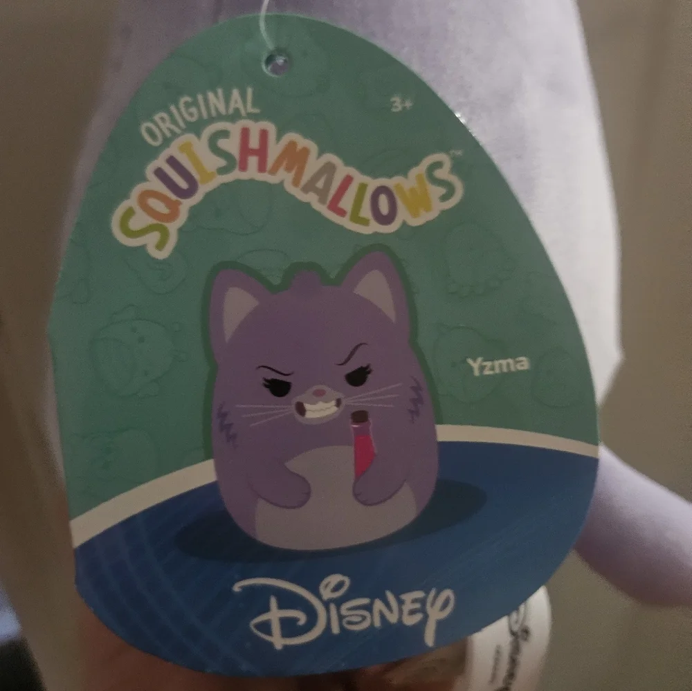 NWT Yzma Disney Squishmallow Purple Cat 6.5